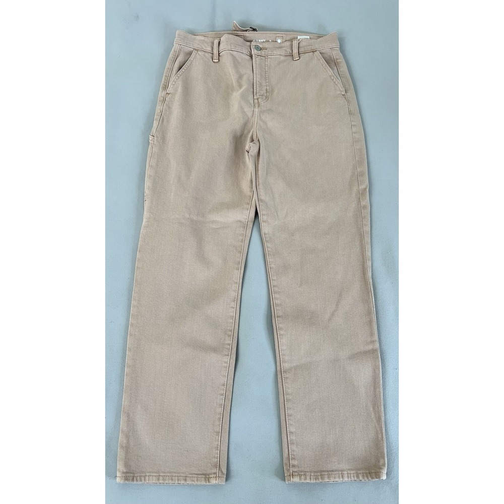 Old Navy Extra High Rise Sky-Hi Straight Pink Pastelino Sz 10 Women's